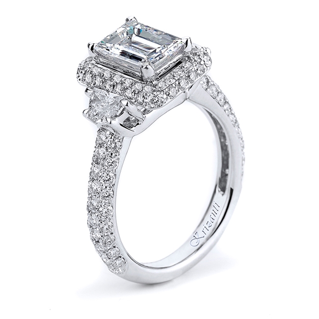 18KW ENGAGEMENT RING 1.48CT