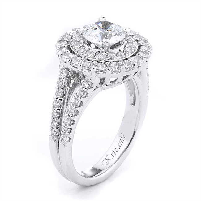 18KW ENGAGEMENT RING 1.10CT