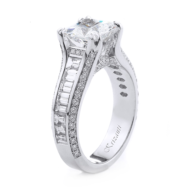 18KT.W ENGAGEMENT RING BAG-1.11CT, RD-0.44CT