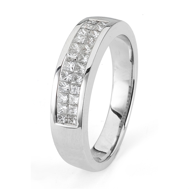 18KTW GENT'S BAND 0.84CT