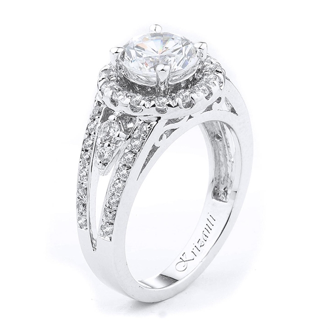 18KTW ENGAGEMENT RING O.64CT