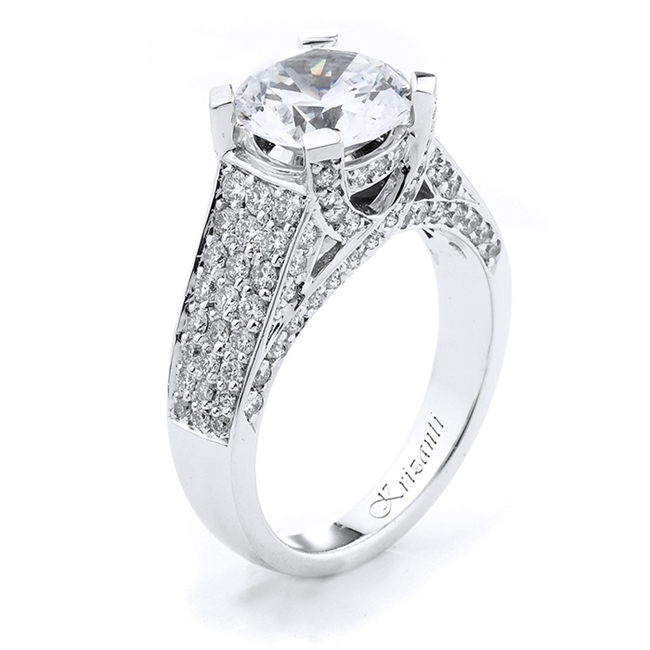 18KW ENGAGEMENT RING 1.05CT