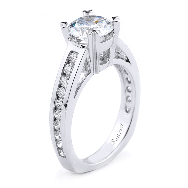 18KT.W ENGAGEMENT RING 0.56CT