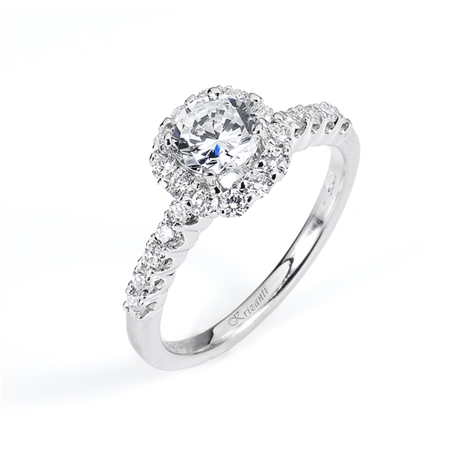 18KW ENGAGEMENT RING 0.46CT