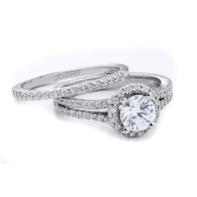 18KTW ENGAGEMENT SET 0.66CT