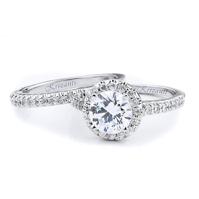 18KTW ENGAGEMENT SET 0.55CT