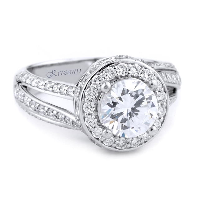 18KTW ENGAGEMENT RING, DIAMOND 0.71CT