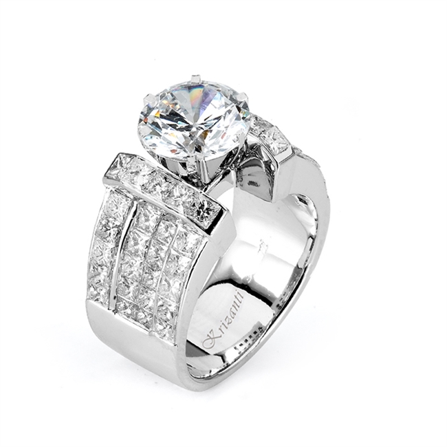 18KW INVISIBLE SET, ENGAGEMENT RING 2.90CT