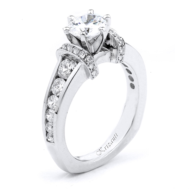 18KW ENGAGEMENT RING 0.80CT