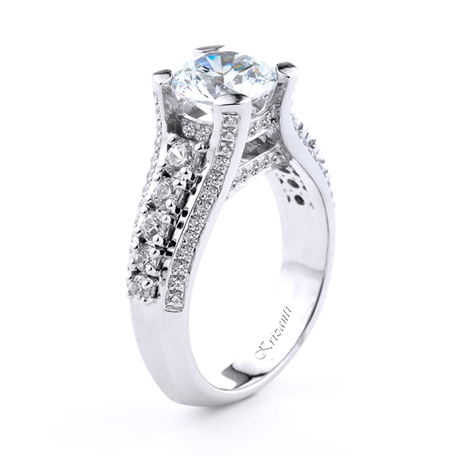 18KT.W ENGAGEMENT RING 0.94CT